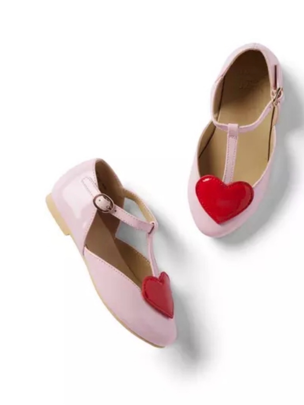 Janie and Jack Girls' Heart T-Strap Dress Shoes